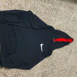 Nike Pull Over With Red Hoodie